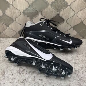 Nike Alpha Menace 4 Varsity Football Cleats FN0027-001 2024 Black NEW Size 9